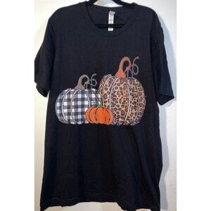 Bella+Canvas Halloween Pumpkin T-Shirt Black M